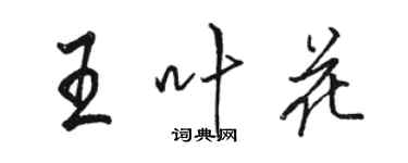 骆恒光王叶花行书个性签名怎么写