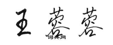 骆恒光王蓉蓉行书个性签名怎么写