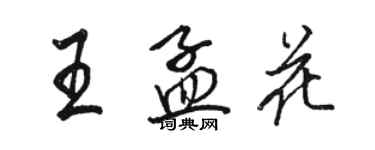 骆恒光王孟花行书个性签名怎么写