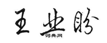 骆恒光王业盼行书个性签名怎么写