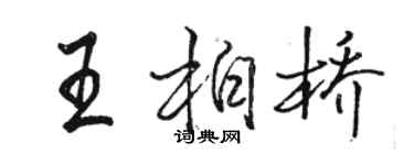 骆恒光王柏桥行书个性签名怎么写