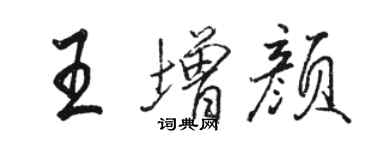 骆恒光王增颜行书个性签名怎么写