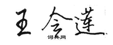骆恒光王会莲行书个性签名怎么写