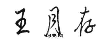 骆恒光王月存行书个性签名怎么写