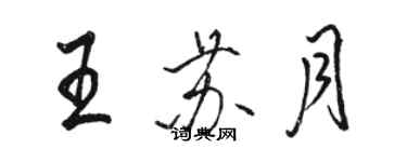 骆恒光王苏月行书个性签名怎么写