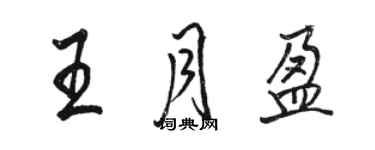 骆恒光王月盈行书个性签名怎么写