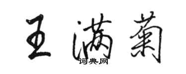 骆恒光王满菊行书个性签名怎么写
