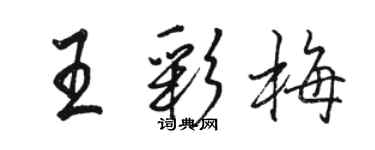 骆恒光王彩梅行书个性签名怎么写