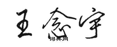 骆恒光王念宇行书个性签名怎么写