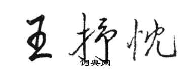 骆恒光王抒忱行书个性签名怎么写