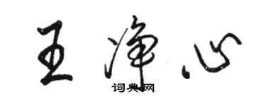 骆恒光王净心行书个性签名怎么写