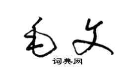 梁锦英毛文草书个性签名怎么写