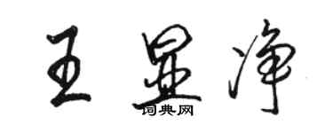 骆恒光王显净行书个性签名怎么写