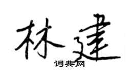 王正良林建行书个性签名怎么写