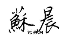 王正良苏晨行书个性签名怎么写