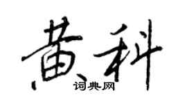 王正良黄科行书个性签名怎么写