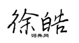 王正良徐皓行书个性签名怎么写