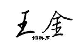 王正良王金行书个性签名怎么写