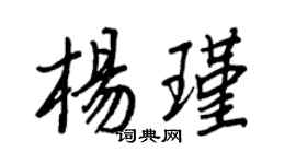 王正良杨瑾行书个性签名怎么写