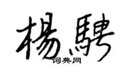 王正良杨骋行书个性签名怎么写