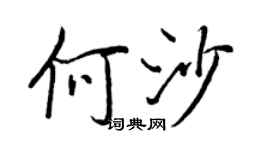 王正良何沙行书个性签名怎么写