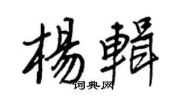 王正良杨辑行书个性签名怎么写