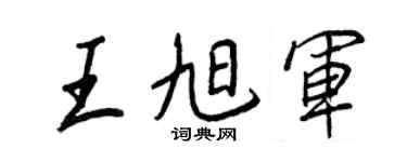 王正良王旭军行书个性签名怎么写