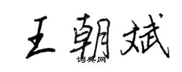 王正良王朝斌行书个性签名怎么写