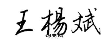 王正良王杨斌行书个性签名怎么写