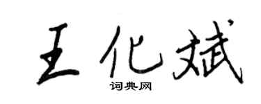 王正良王化斌行书个性签名怎么写