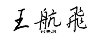 王正良王航飞行书个性签名怎么写