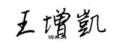 王正良王增凯行书个性签名怎么写