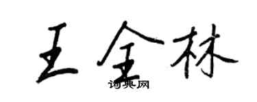 王正良王全林行书个性签名怎么写