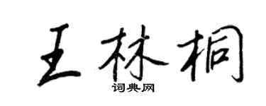 王正良王林桐行书个性签名怎么写