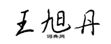 王正良王旭丹行书个性签名怎么写