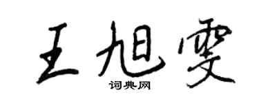 王正良王旭雯行书个性签名怎么写