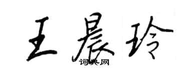 王正良王晨玲行书个性签名怎么写