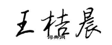 王正良王桔晨行书个性签名怎么写