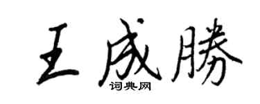王正良王成胜行书个性签名怎么写