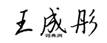 王正良王成彤行书个性签名怎么写