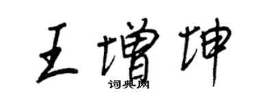 王正良王增坤行书个性签名怎么写