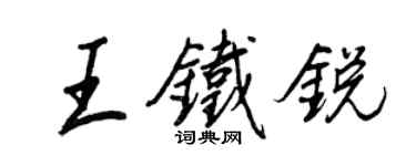王正良王铁锐行书个性签名怎么写