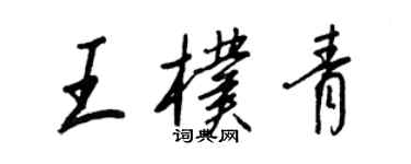 王正良王朴青行书个性签名怎么写