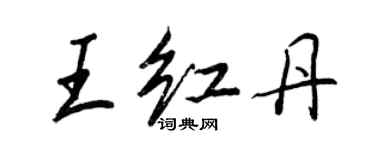 王正良王红丹行书个性签名怎么写