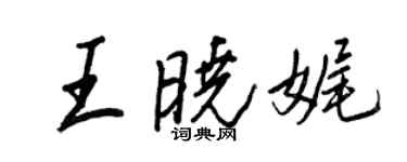 王正良王晓娓行书个性签名怎么写