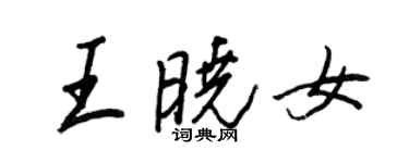 王正良王晓女行书个性签名怎么写