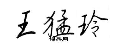 王正良王猛玲行书个性签名怎么写