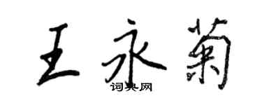 王正良王永菊行书个性签名怎么写
