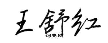 王正良王舒红行书个性签名怎么写