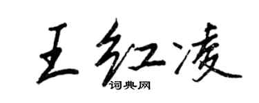 王正良王红凌行书个性签名怎么写